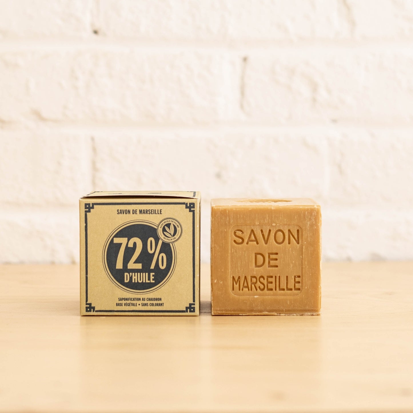 Cube Savon de Marseille blanc 400g