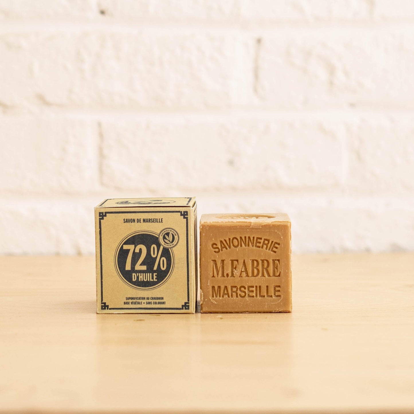 Cube Savon de Marseille blanc 200g