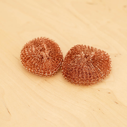 Duo tampons en paille de cuivre