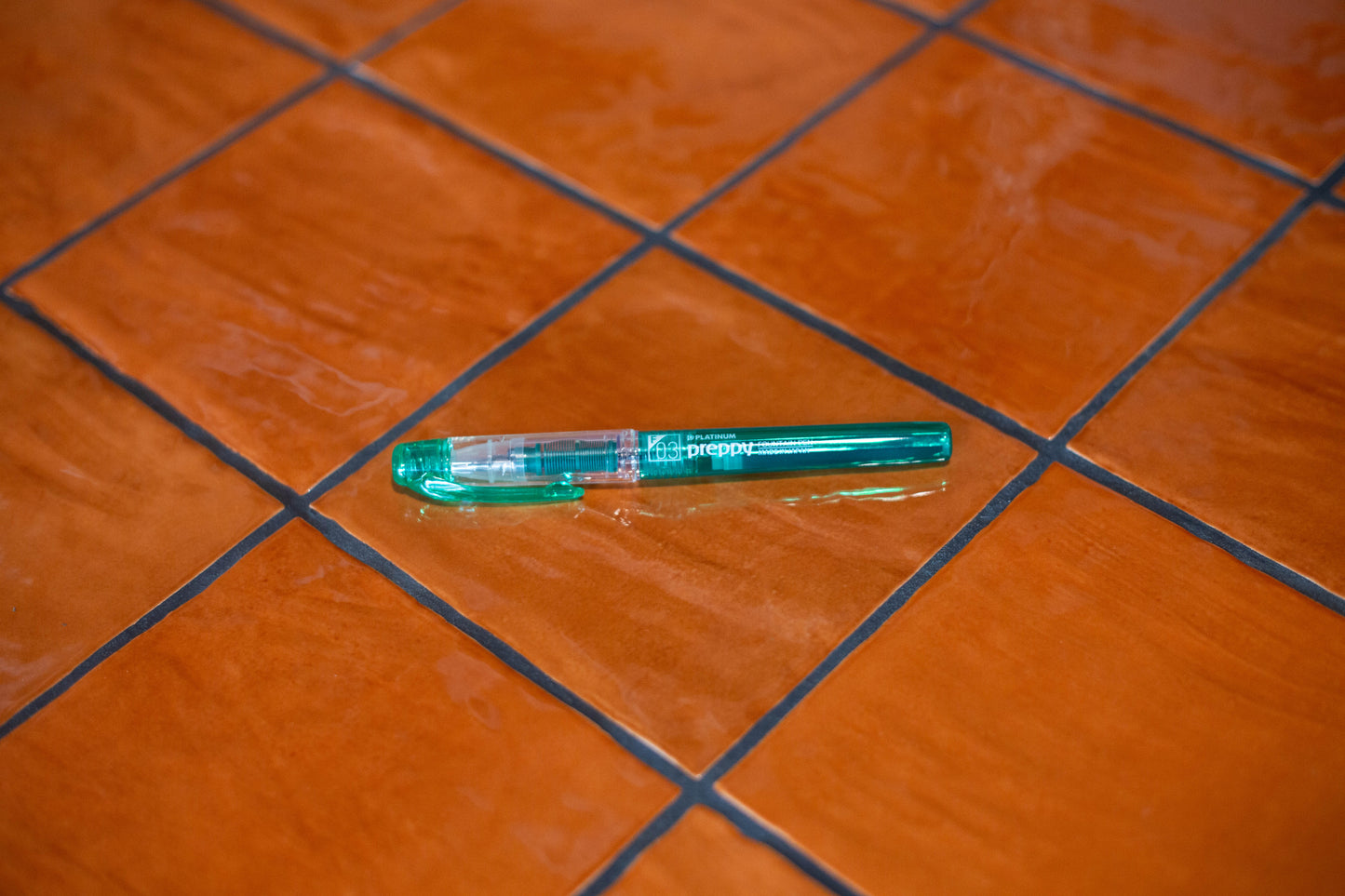 Plume fontaine Preppy vert