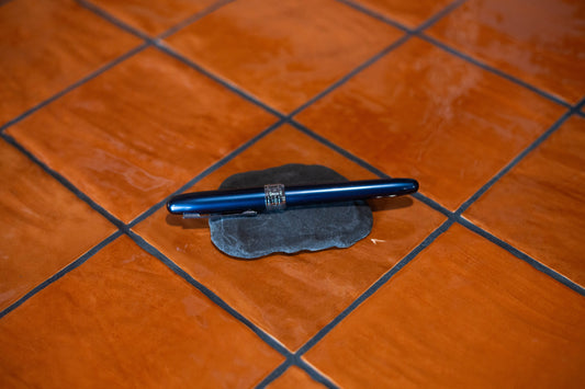 Plume fontaine plaisir Platinum bleu