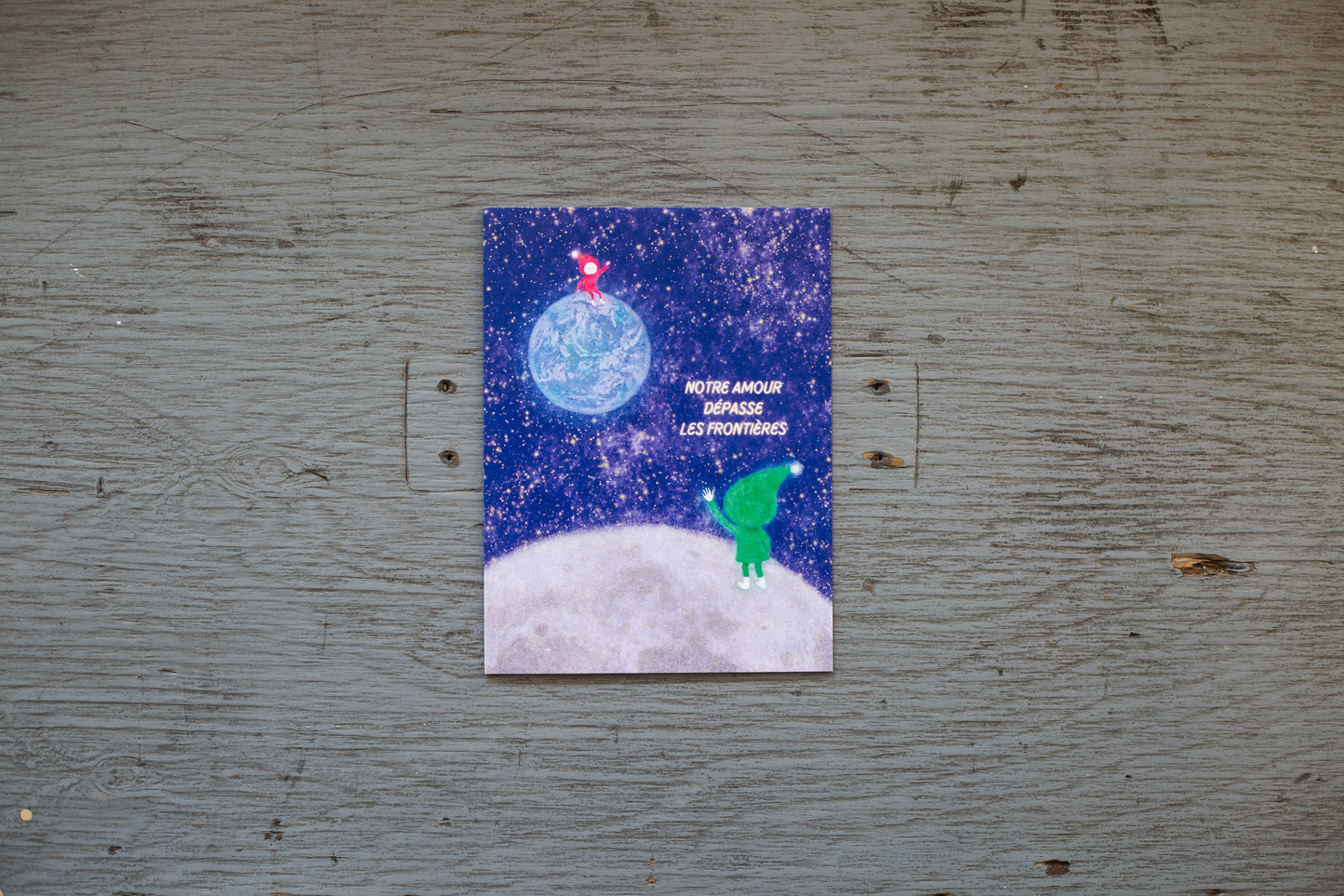 Carte de souhait - amour frontières / Foonie