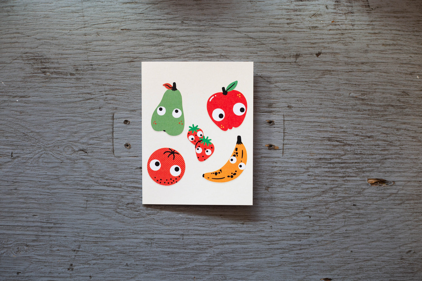 Carte Googly Fruits mélangés