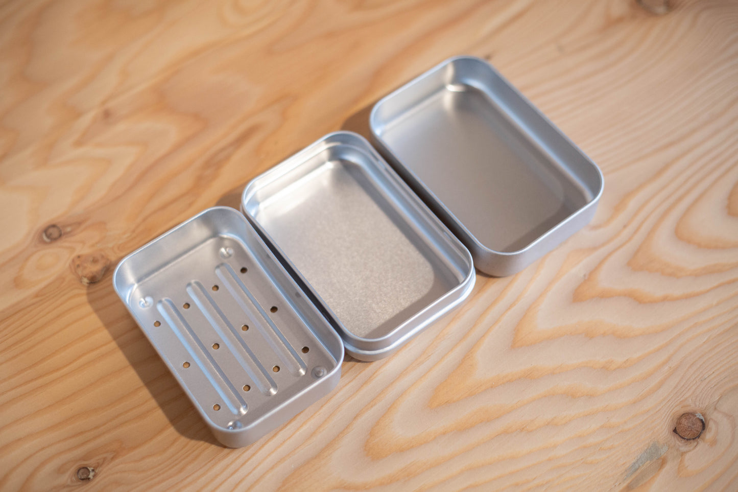 Porte savon voyage en aluminium