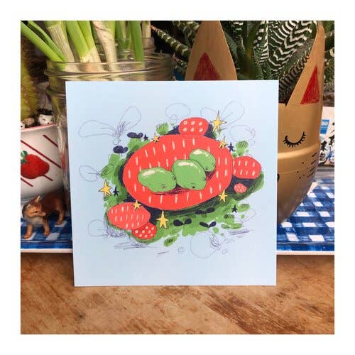 Mini illustration frog friends