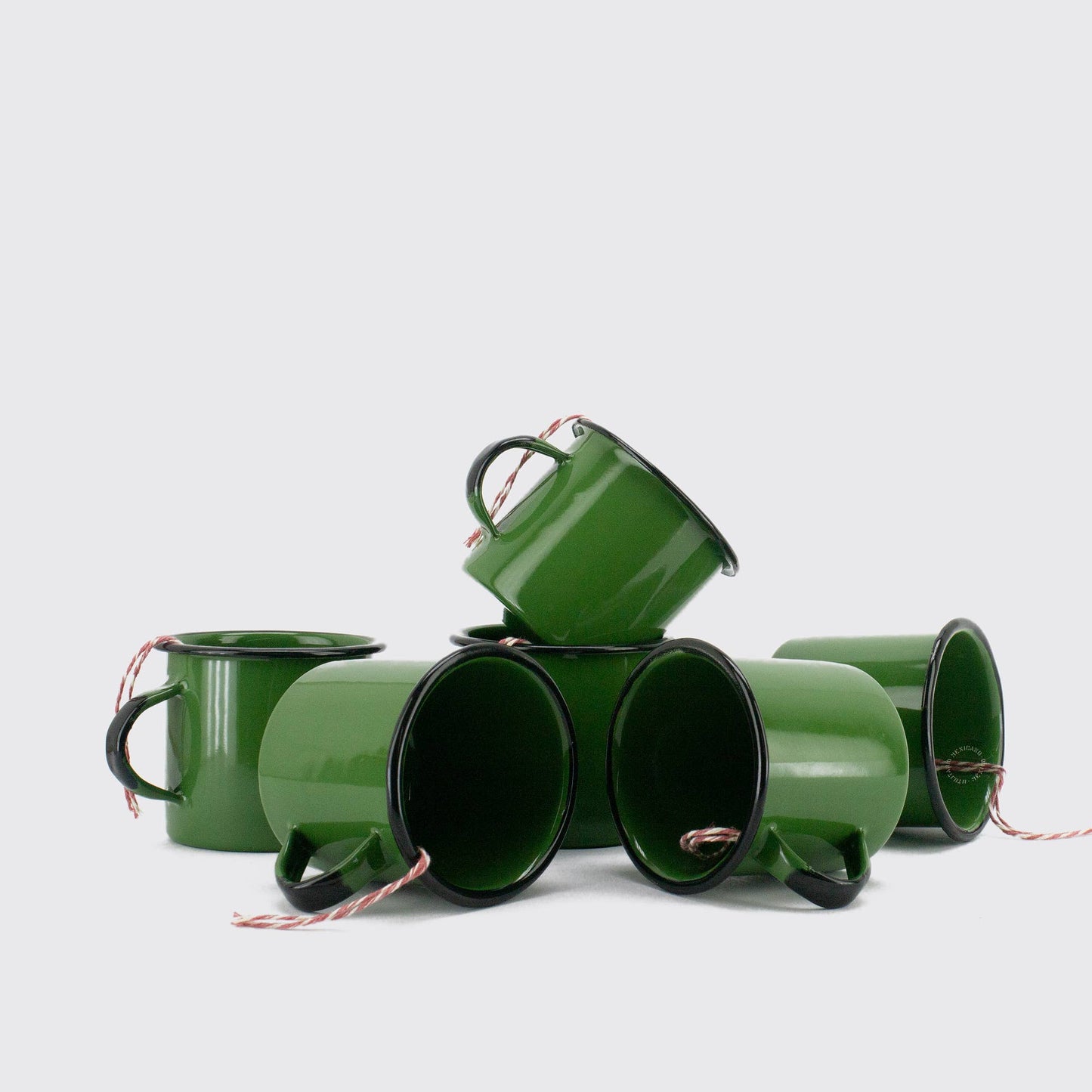 Tasse émaillée verte