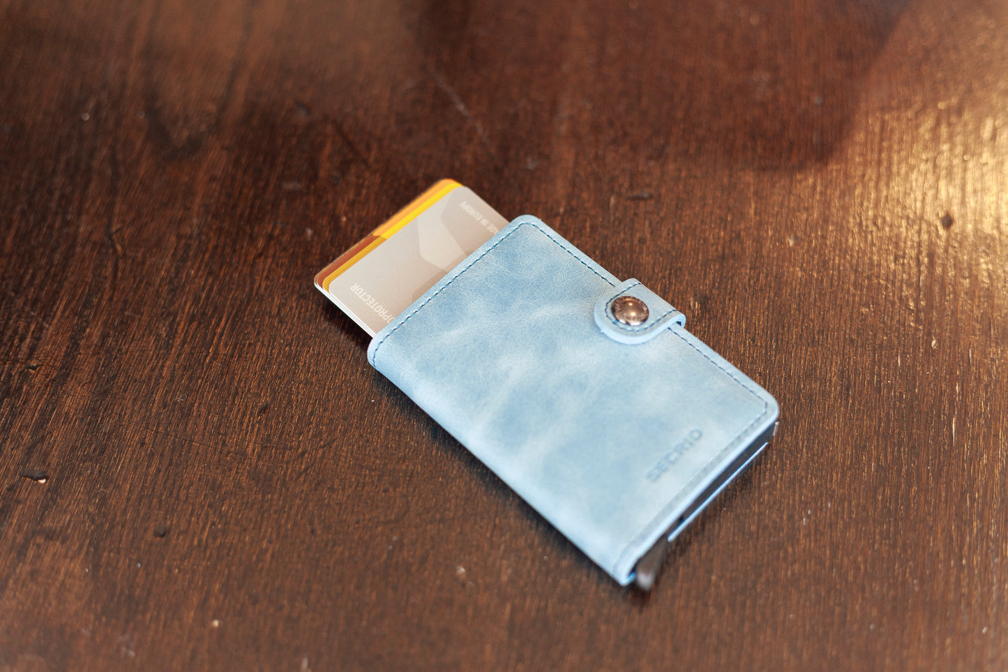 Portefeuille Secrid vintage sarcelle