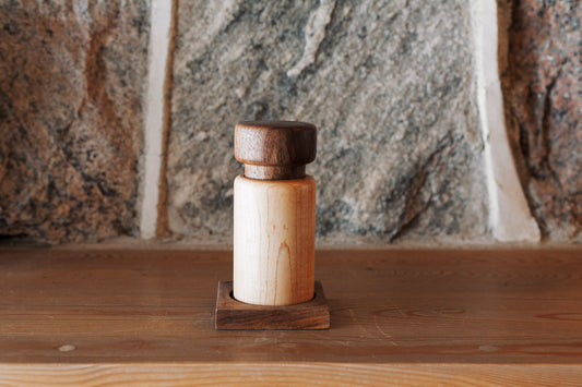 Socle moulin simple Noyer