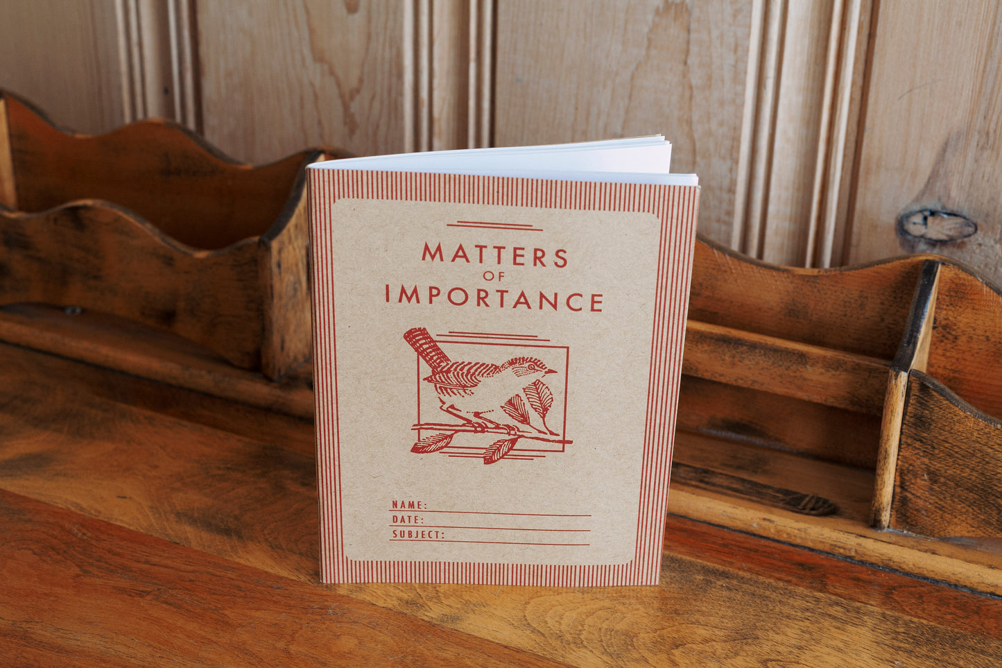 cahier matters of importance