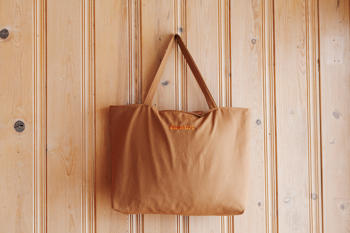 Grand sac de plage marron Casanier