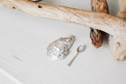 main de sel huître en étain