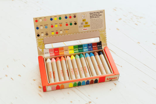 Kitpas boite de 12 crayons cire