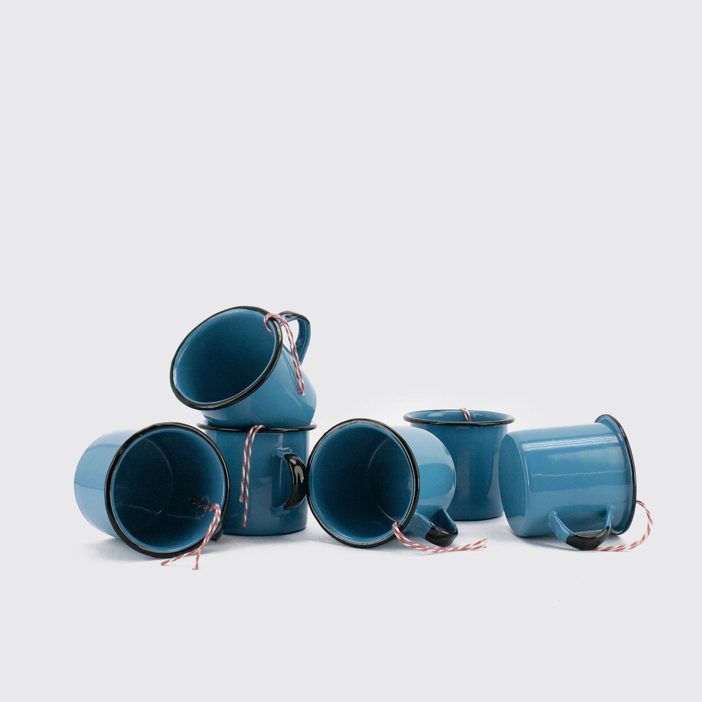 Tasse émaillée turquoise