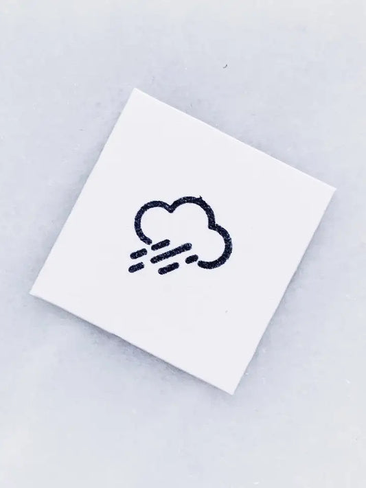 Mini estampe météo - nuage pluie
