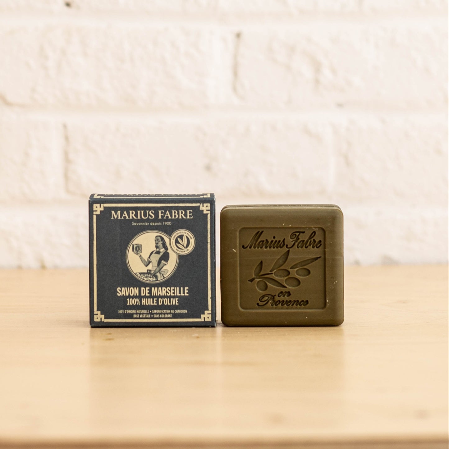 Carré Savon de Marseille vert 150g