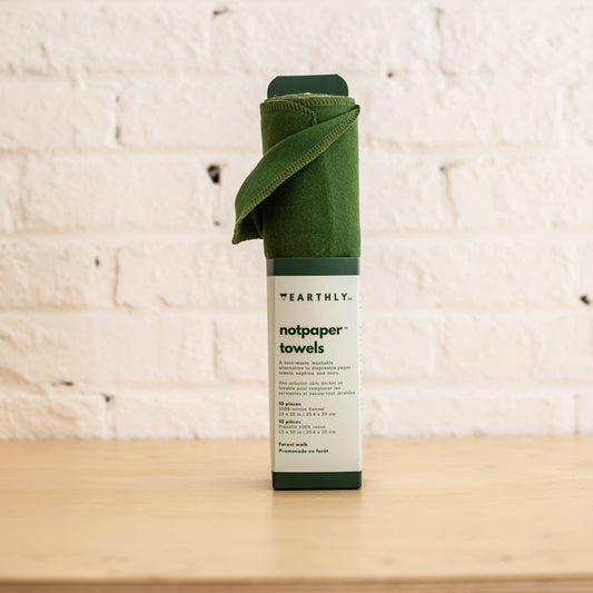 Rouleau de 10 essuie-tout réutilisables vert