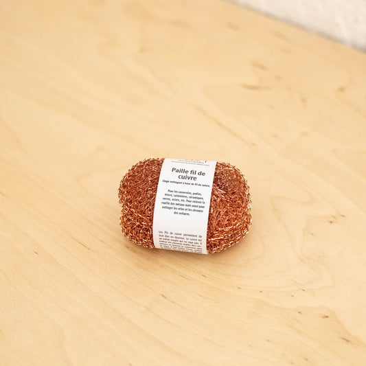 Duo tampons en paille de cuivre