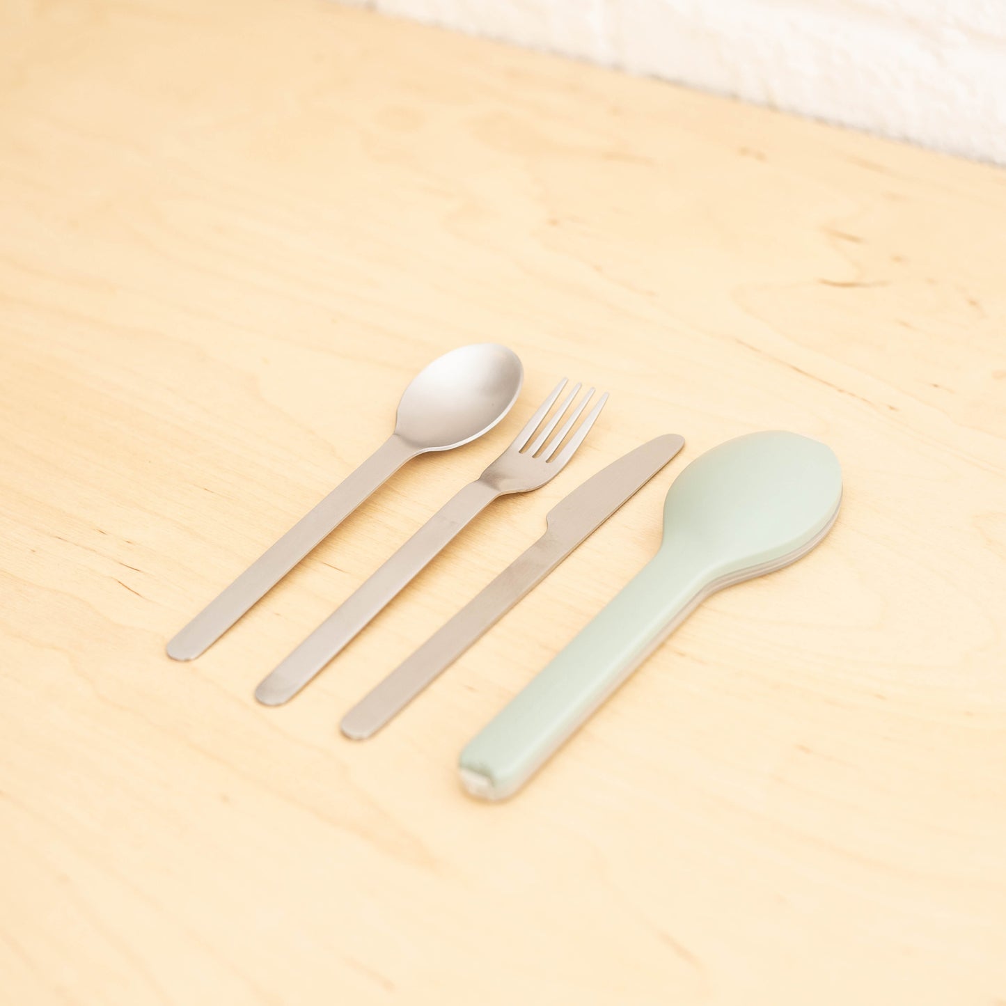 Trio coutellerie inox sauge-nordique