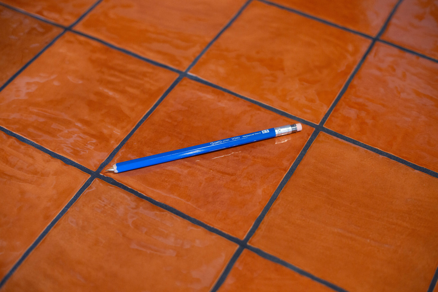 Pousse mine bois 0.5 bleu