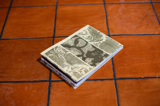 Bloc note vert flore Atelier Écluse