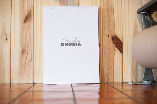 Bloc-Notes quadrillé no.18 blanc Rhodia