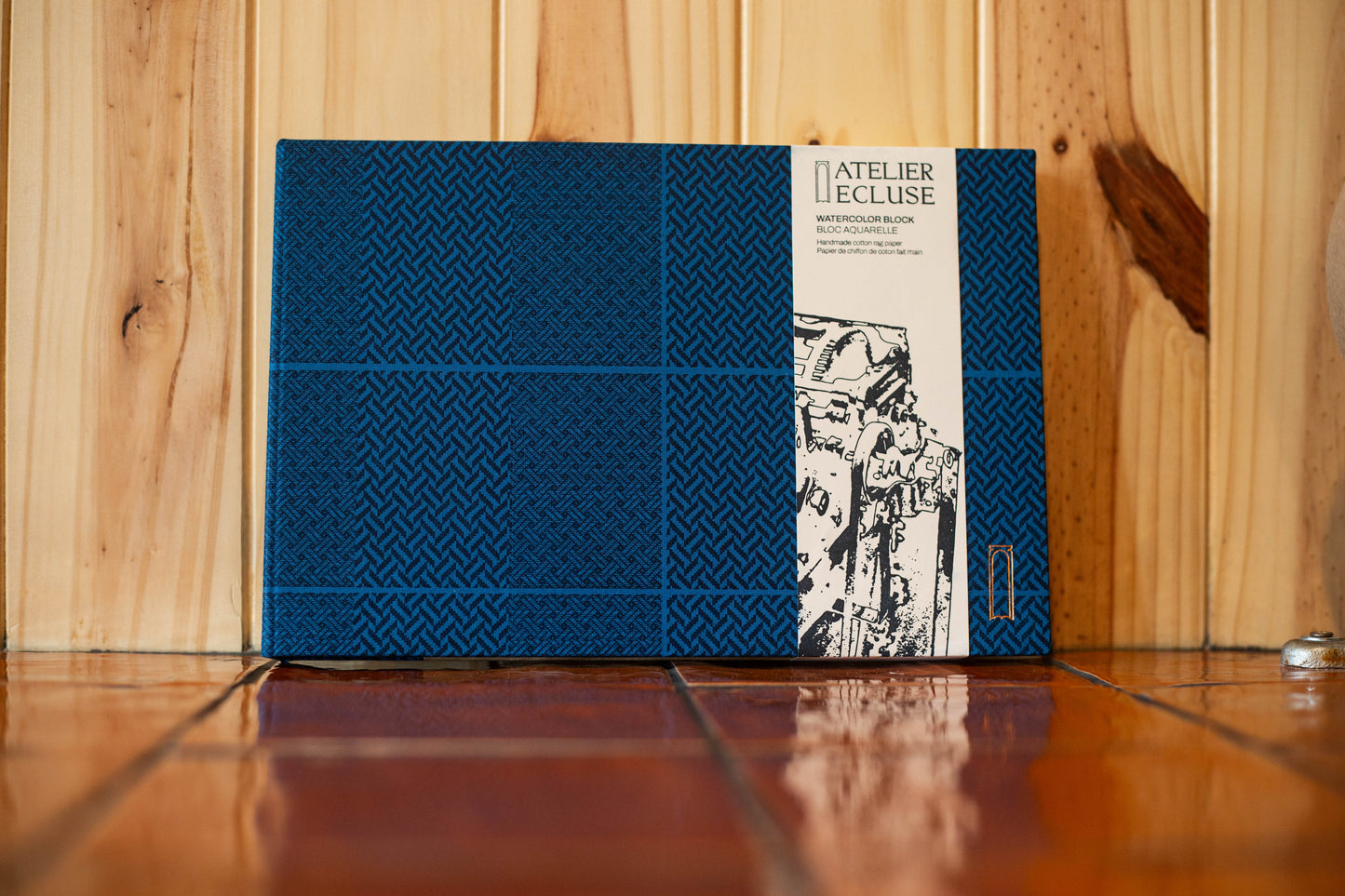 Bloc d'aquarelle grand Atelier Écluse 7x10 Aube bleu