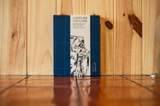 Bloc d'aquarelle petit Atelier Écluse 5x7 Aube bleu