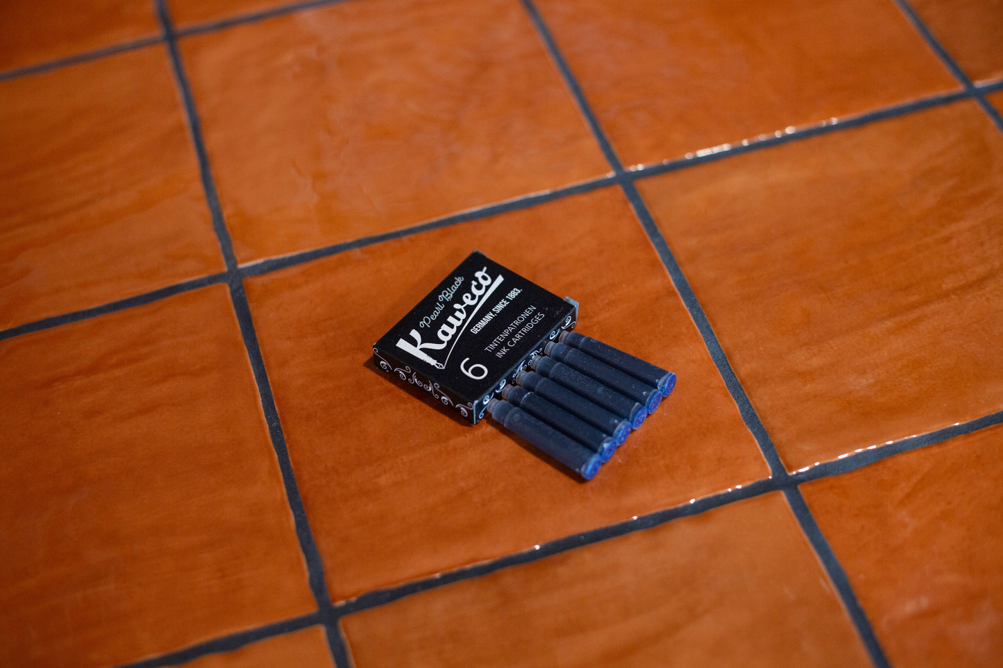 Paquet de 6 cartouches d'encre Perle Noir Kaweco