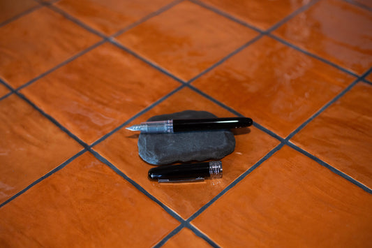 Plume fontaine plaisir Platinum noir