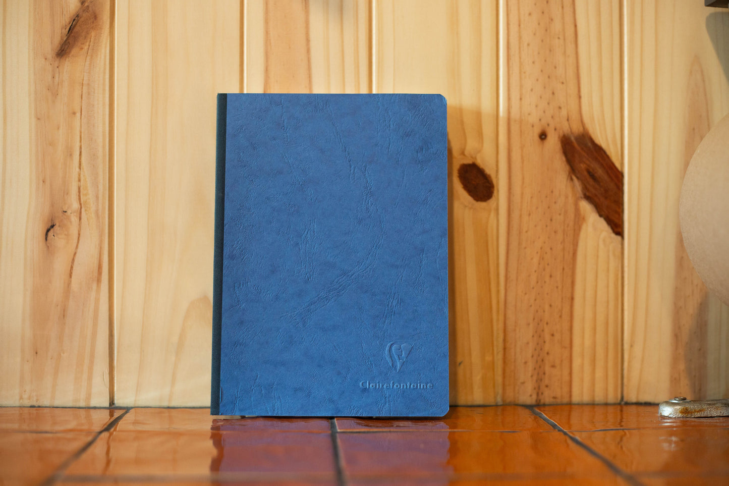 Cahier age-bag dos toilé bleu A5 Clairefontaine