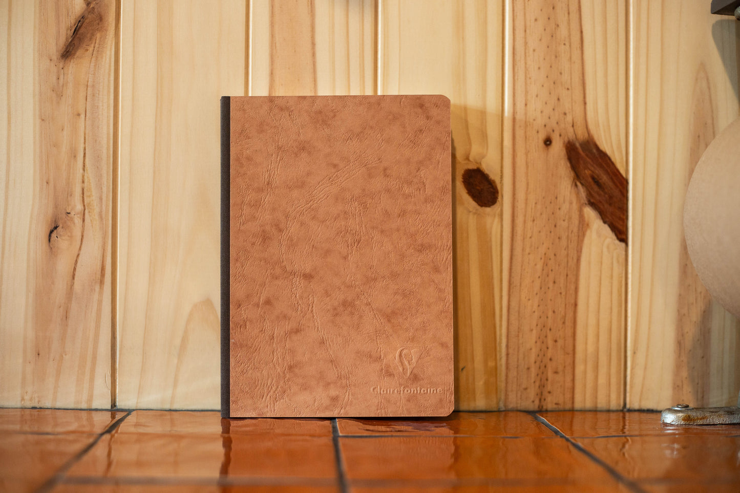 Cahier age-bag dos toilé kraft A5 Clairefontaine