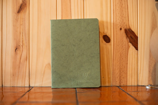 Cahier age-bag piqué ligné vert A5