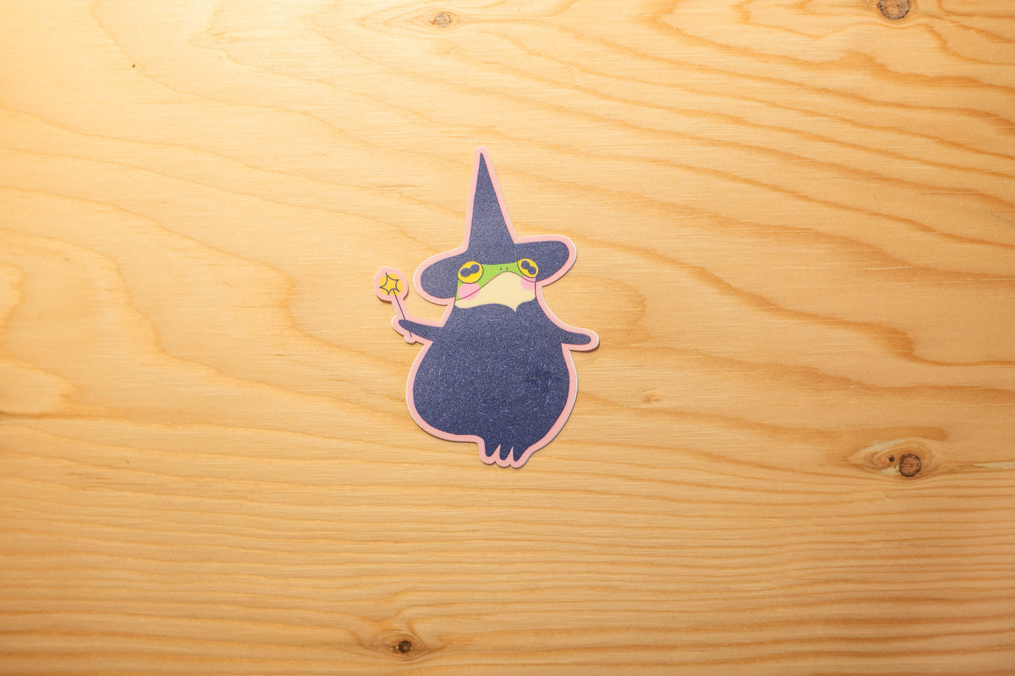 Autocollant crapaud sorcière