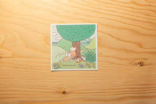 Autocollant mon livre et moi