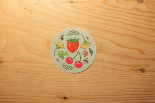 Autocollant nature fruitée