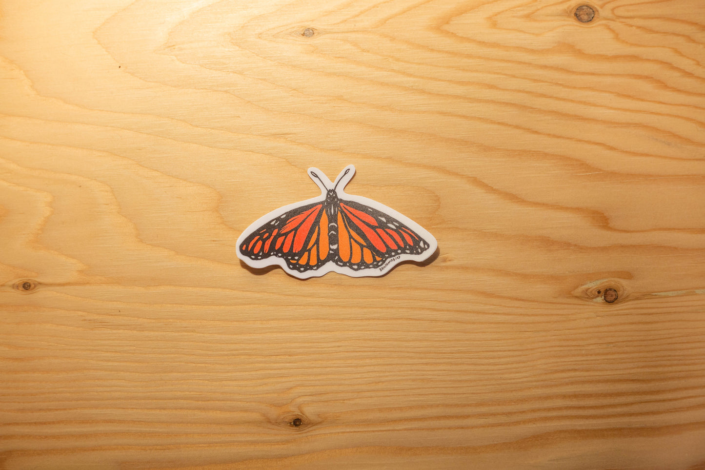 Autocollant Papillon Monarque