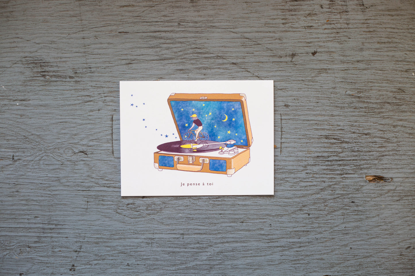 Carte de souhait -  je pense à toi / Foonie