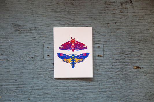 Carte de souhait Les Nuages  - Papillons de Nuit