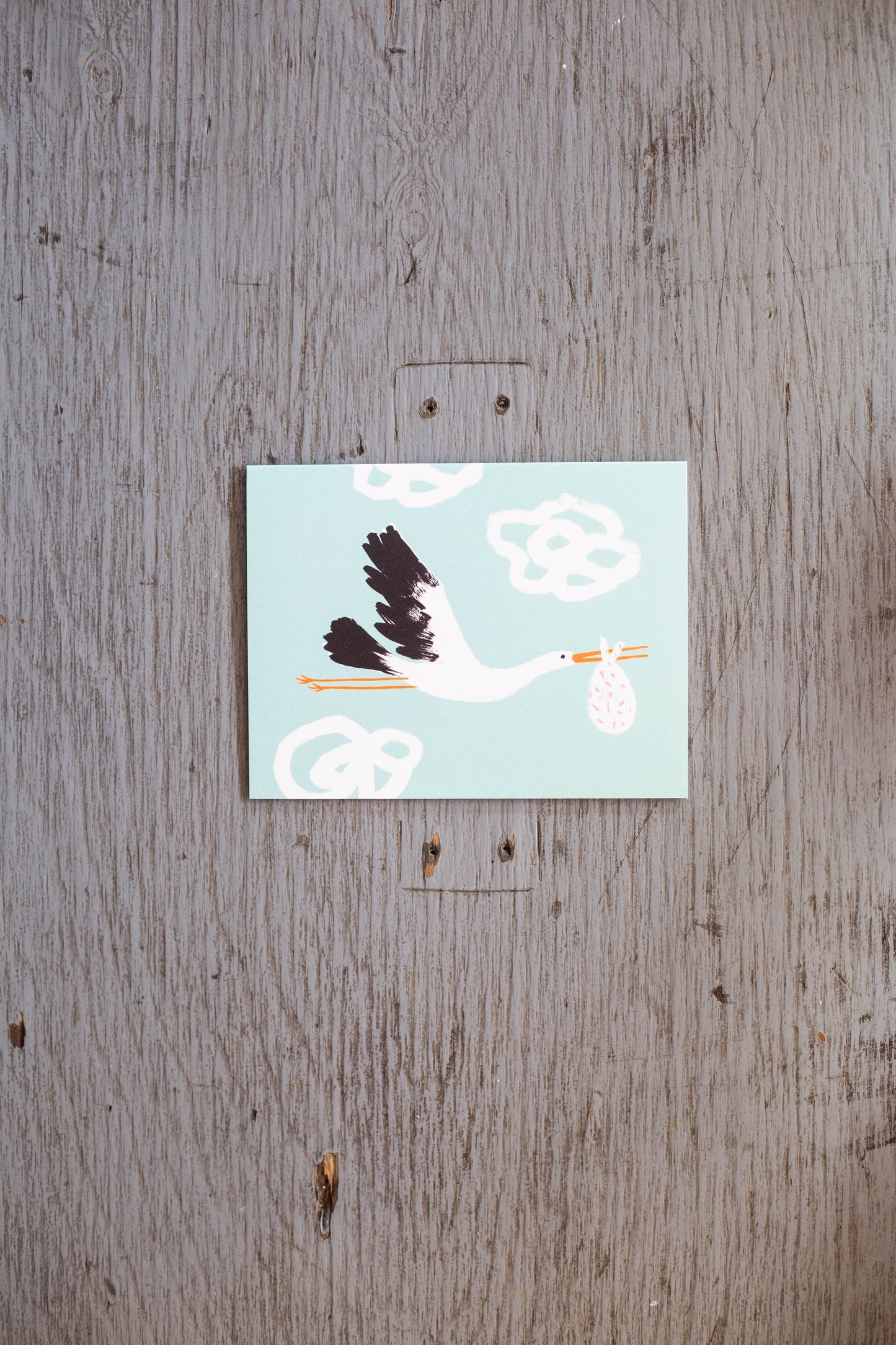 Carte de Vœux Cigogne