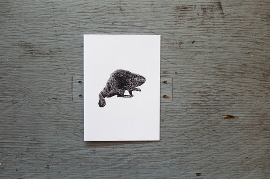 Carte de souhaits Cindy Labrecque - Castor