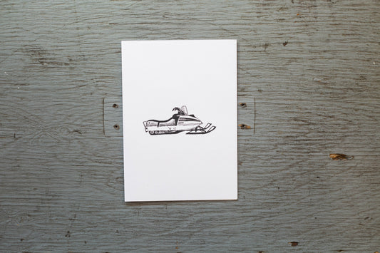 Carte de souhaits Cindy Labrecque - Motoneige