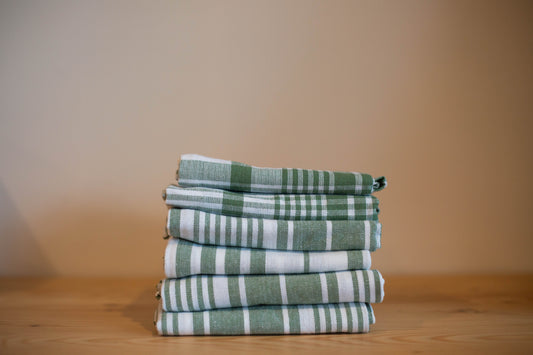 Linge à vaisselle en coton géant vert