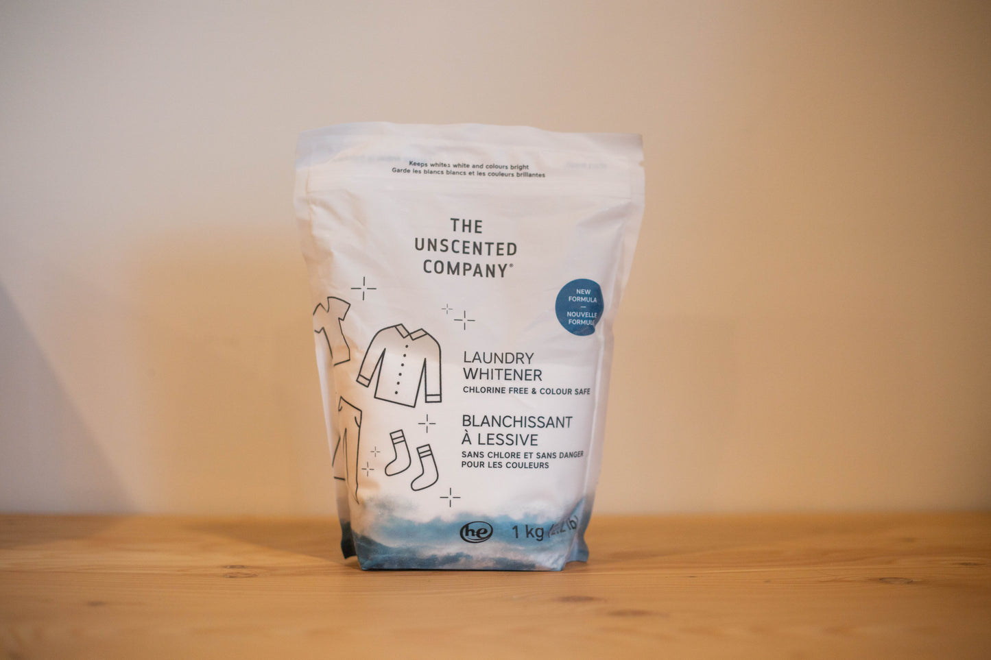 Blanchissant lessive sans fragrance 1 KG