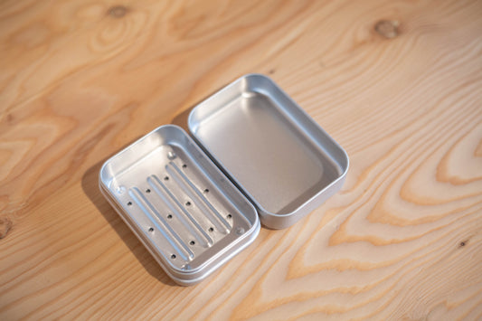 Porte savon voyage en aluminium