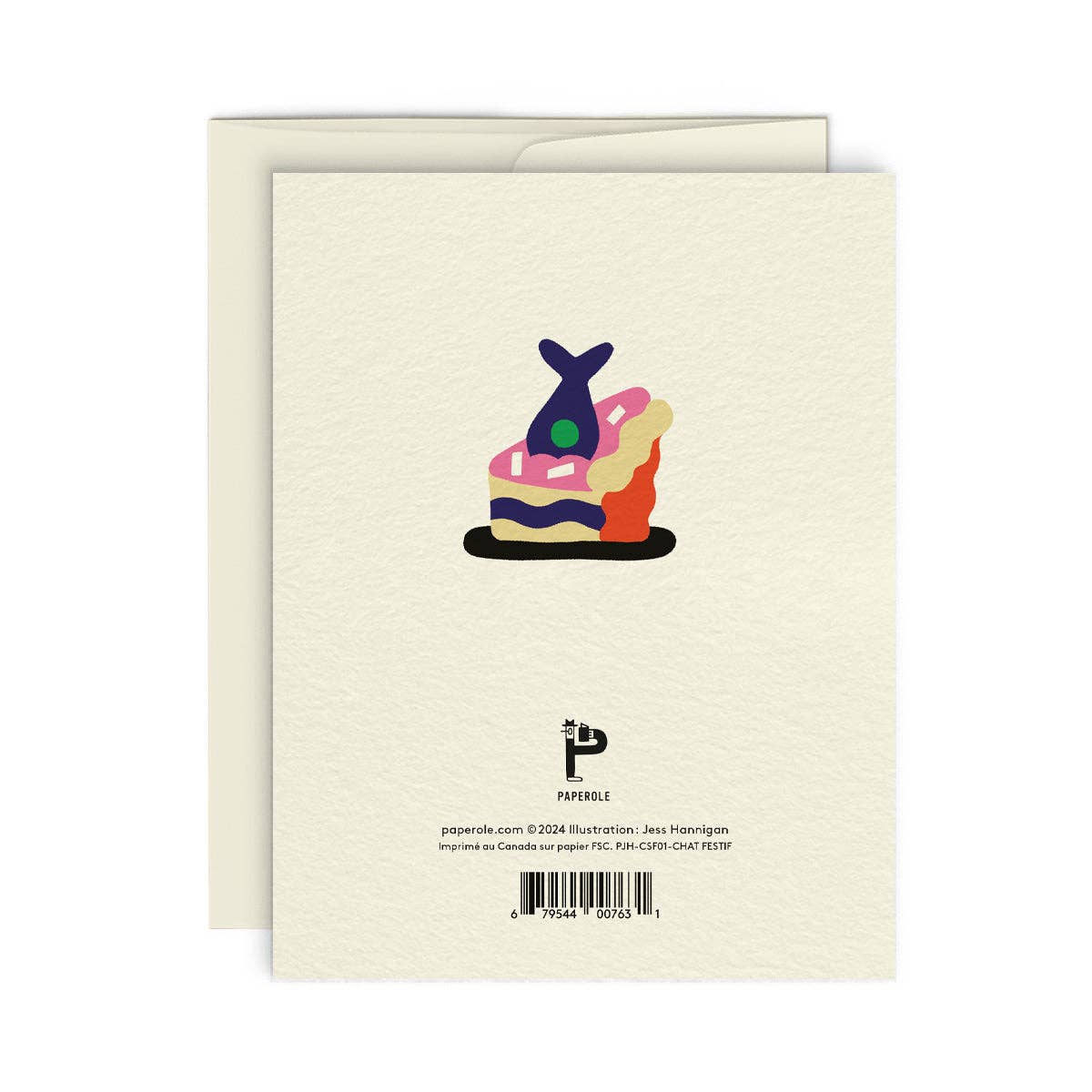 Carte de vœux Chat festif