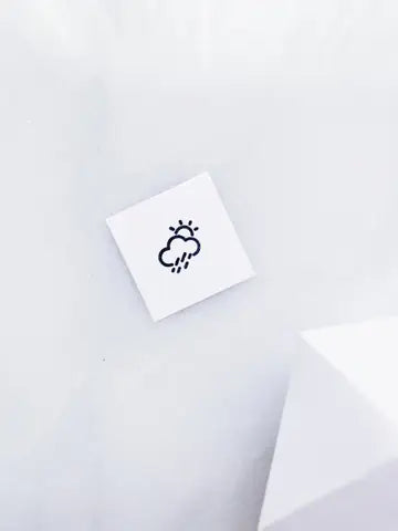 Mini estampe météo - nuage soleil pluie