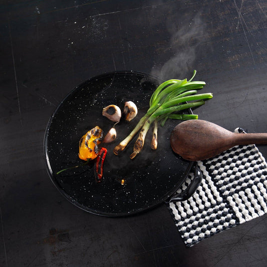 Comal - assiette acier émaillé