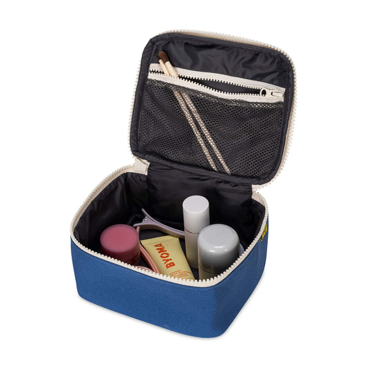 Sac à lunch mini zip cube / cobalt bleu