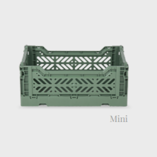 Petite caisse pliable vert amande