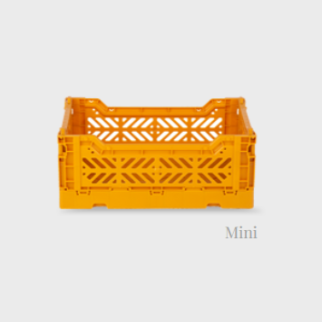 Petite caisse pliable moutarde